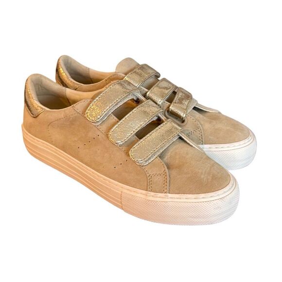 No Name suede three strap closure sneaker size 37/6.5 - Picture 1 of 11